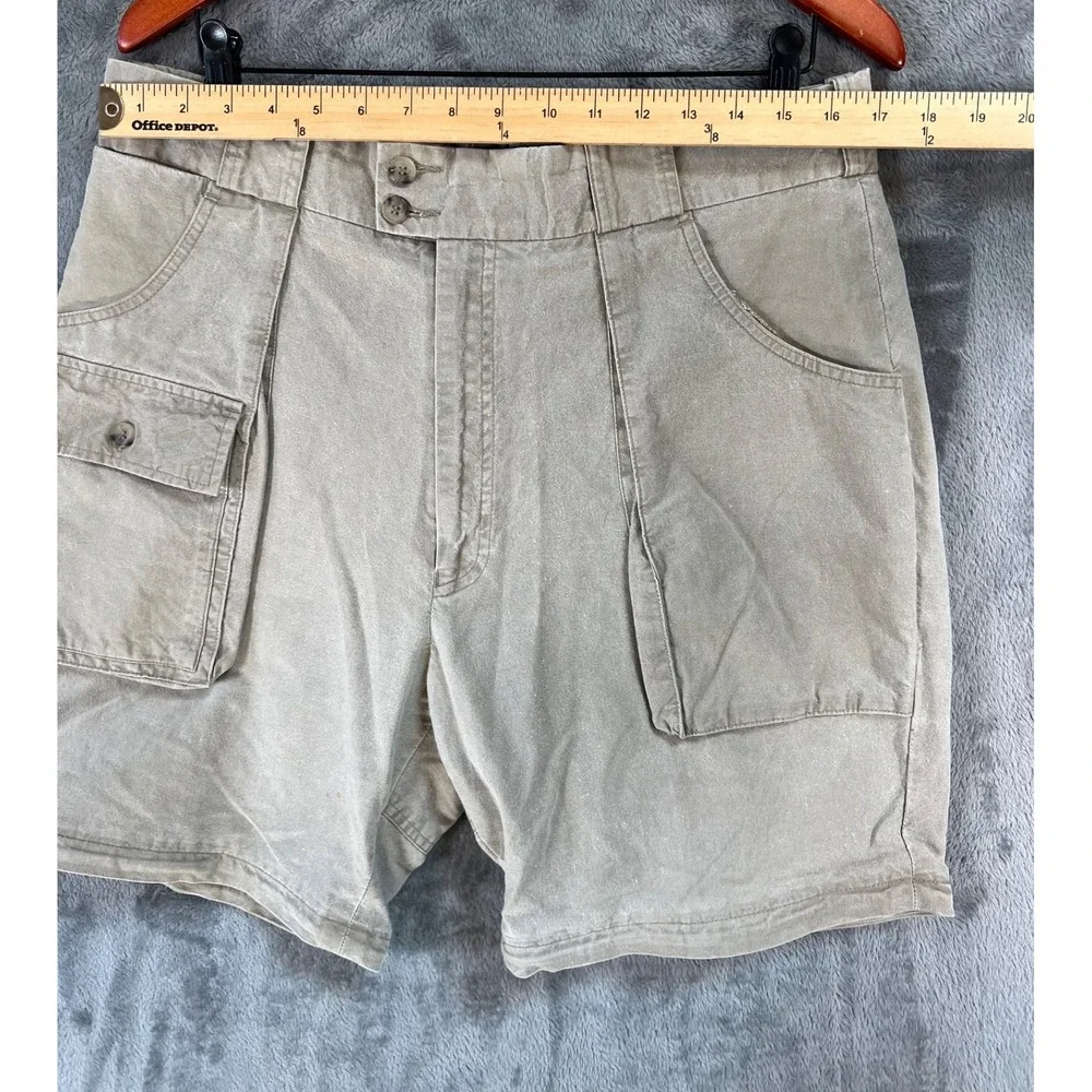 Banana Republic Safari Vintage Shorts Mens 36x7 Khaki Cotton Mill Valley 80's